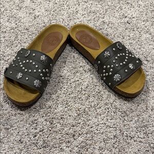 Penelope Chilvers Studded Slides 🫒